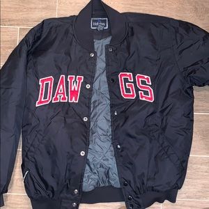 Vintage oversized UGA university of Georgia DAWGS puffer jacket